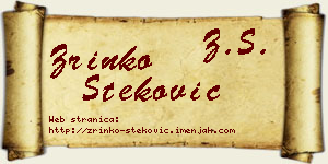 Zrinko Steković vizit kartica